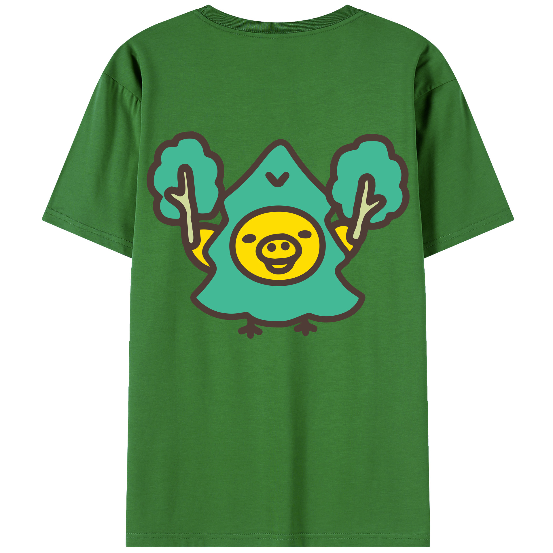 （画像用） リラックマ リラックマ キイロイトリ Rilakkuma Korilakkuma Kiiroitori レディース半袖Tシャツ(バックプリント)